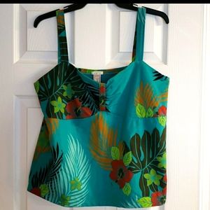Old Navy tropical stretch tank sz 2x